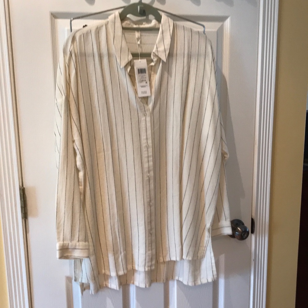 Eileen Fisher organic cotton blend shirt